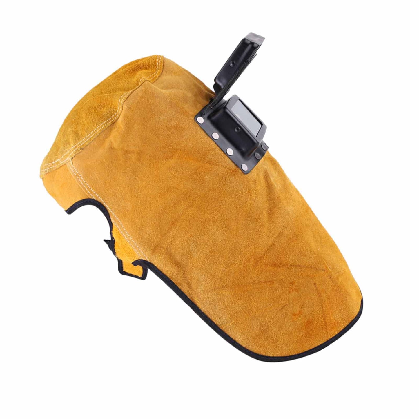 Greensen Máscara de Protección para Casco de Soldadura, Lente Transpirable Resistente Al Calor, Ajuste Rápido, Protección Completa para Trabajadores de Soldadura Cuero de Vaca