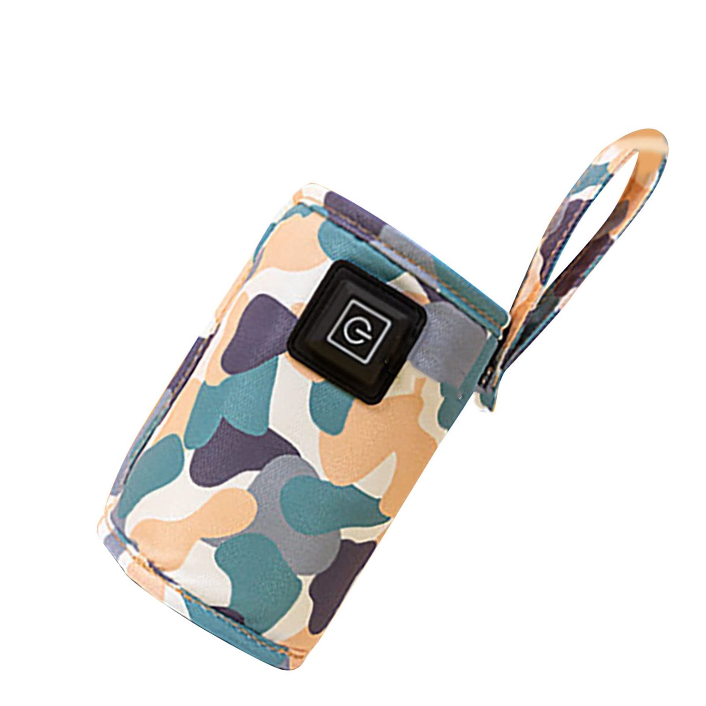 Bolsa térmica para biberones de bebé, con USB, tamaño ajustable, portátil, para exteriores, 5 V, 2 A (blanco)