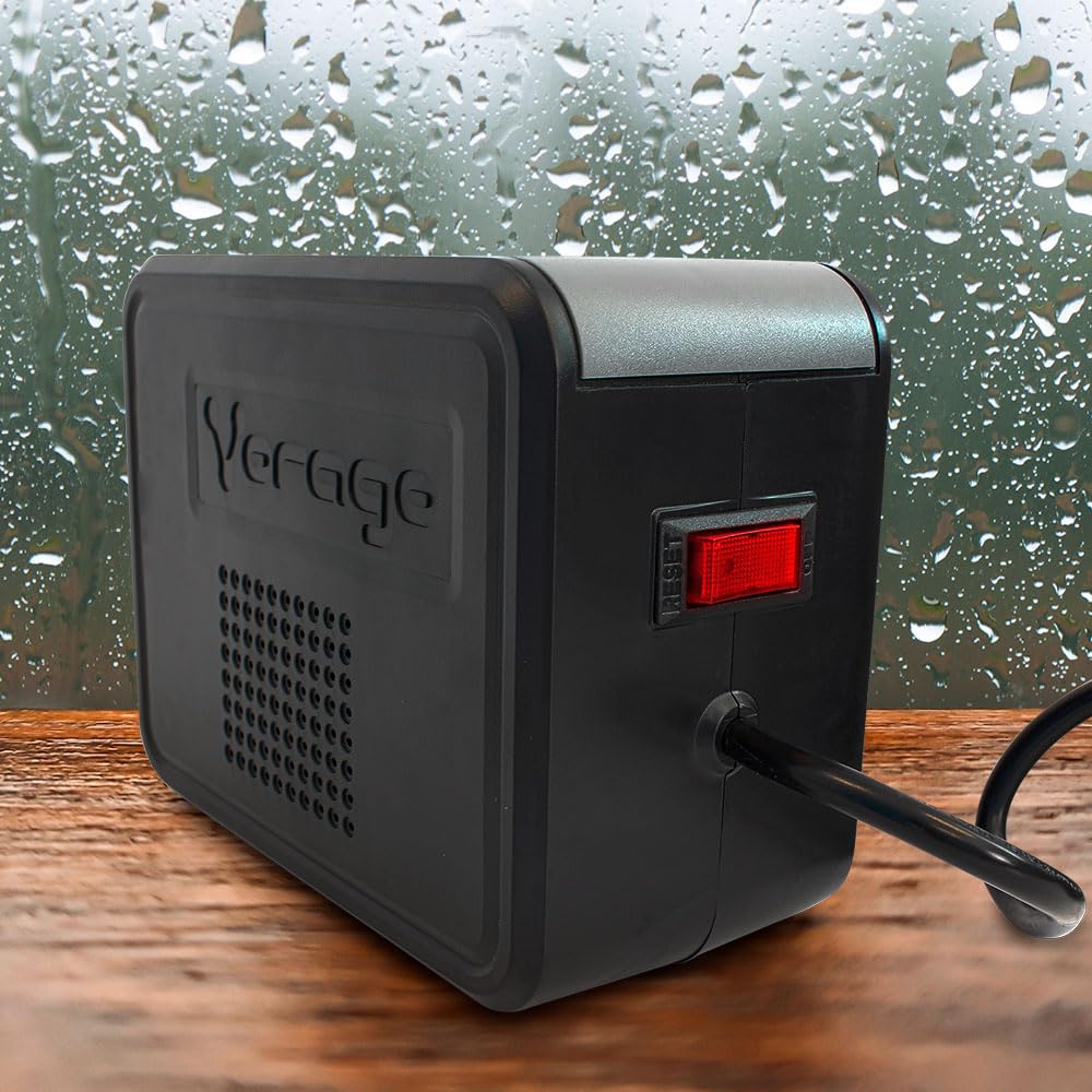 Regulador de Voltaje Vorago AVR-100 Negro Protección contra Sobretensiones Montaje en Pared