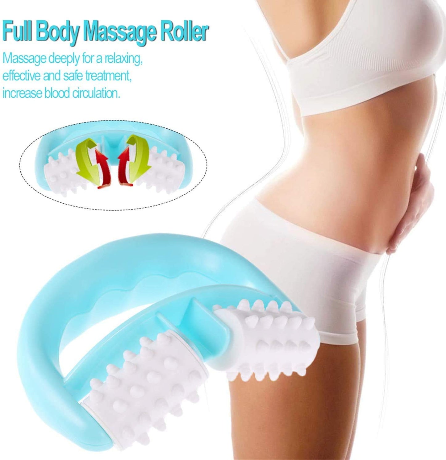 Masajeadores Anticelulíticos de Mano Masajeador de Celulitis para Brazos, Piernas, Muslos y Glúteos, Silky Skin Masajeador Reafirmante Anti-Celulitis