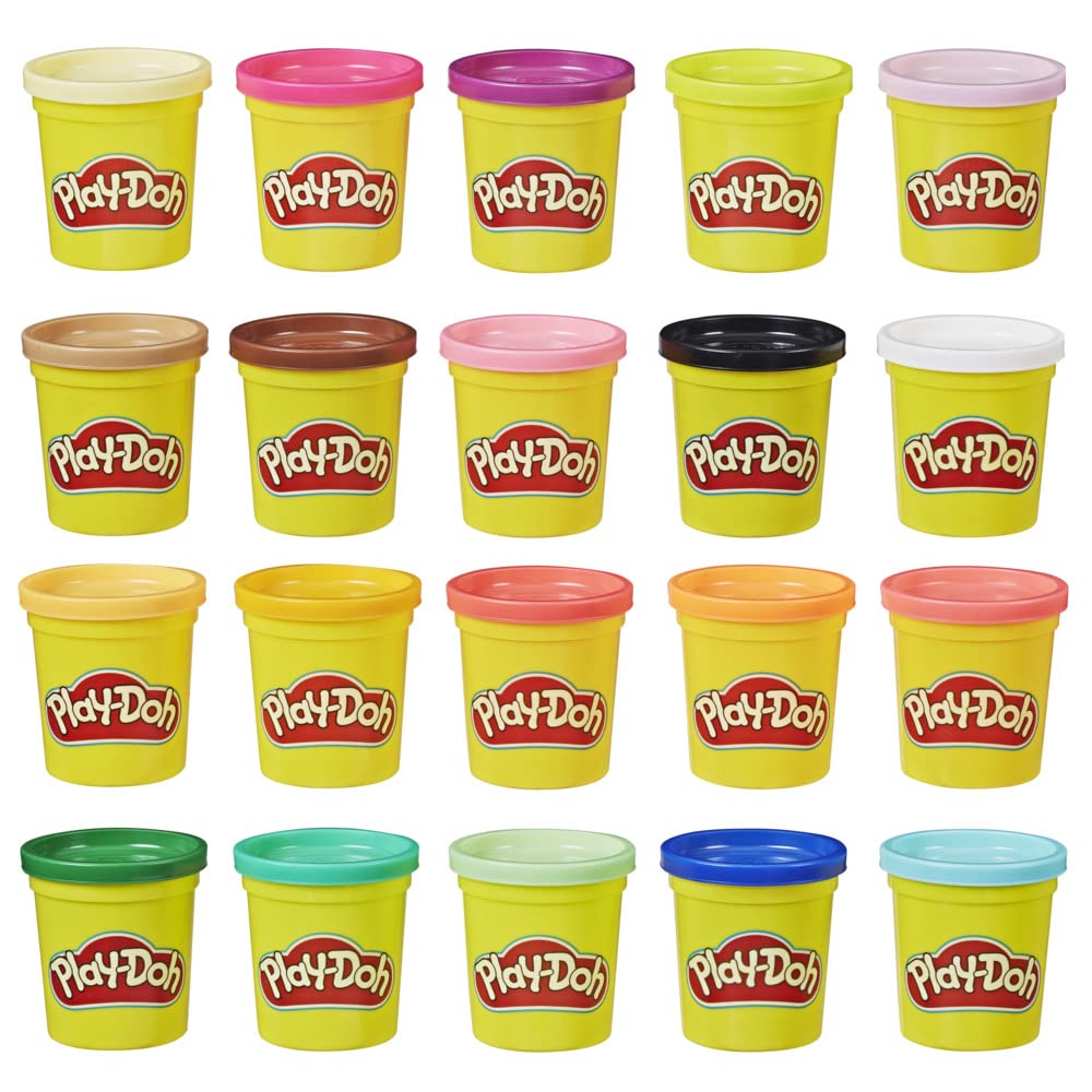 Súper Maletín de Colores Play-Doh Set de 20 Latas de Masa para Niños y Niñas