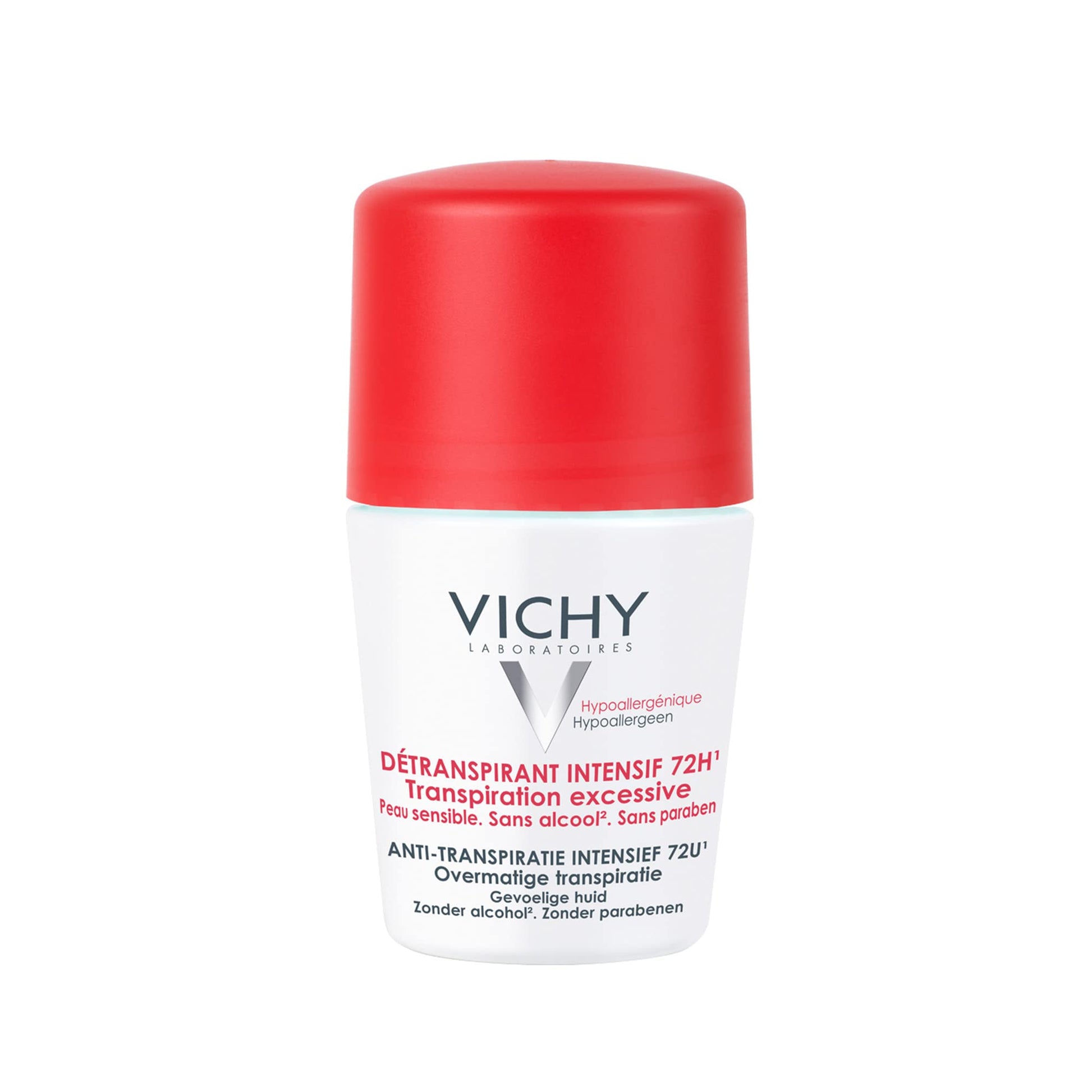 Vichy Anti-Transpirante Stress Resist para sudoración extrema o de estrés, eficacia 72H, 50ml + Desodorante y anti-transpirante para piel sensible, eficacia 48H, 50ml