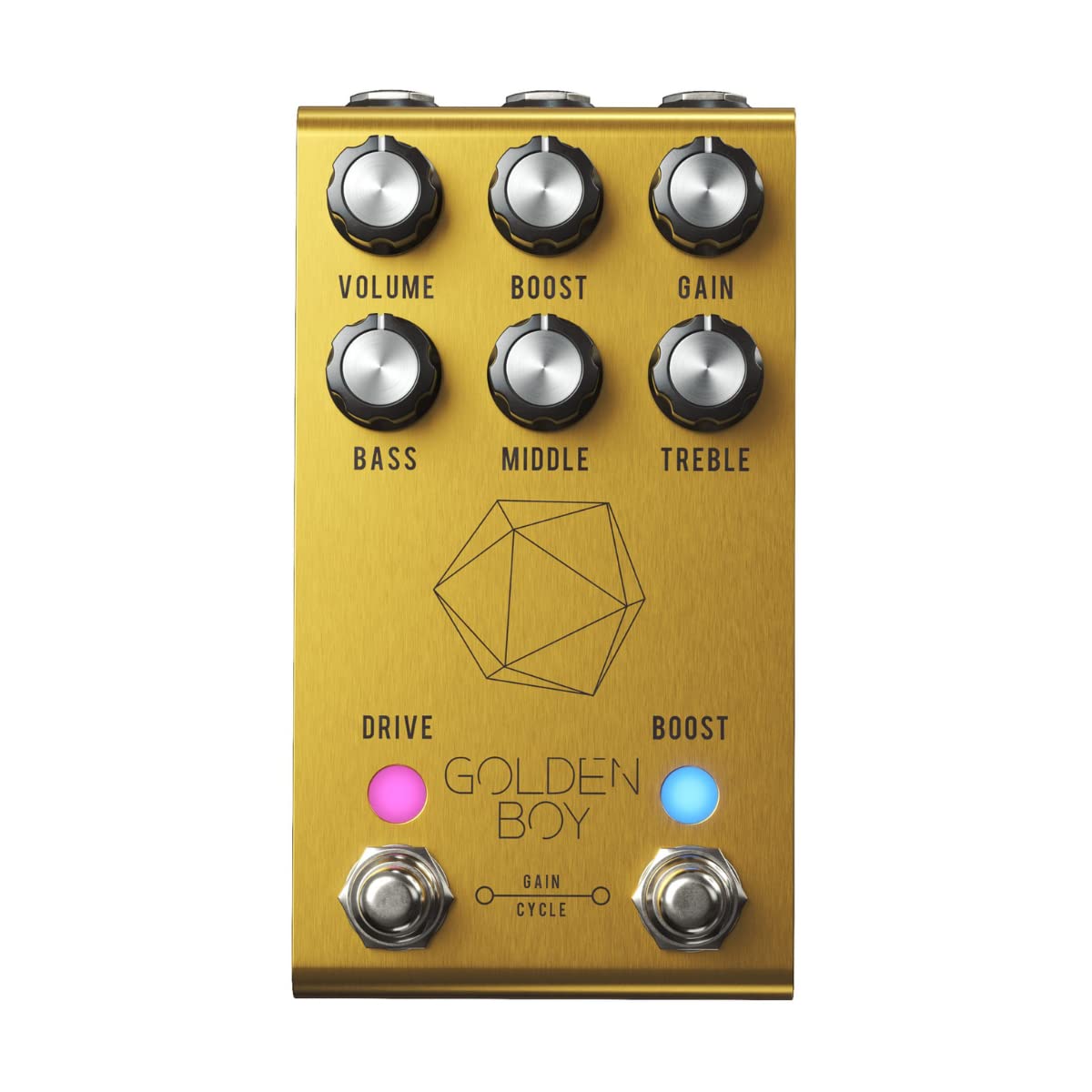 Jackson Audio dorado Boy - Pedal de efectos de guitarra transparente (GOLDENBOY)