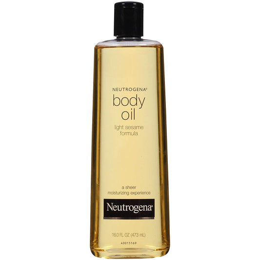 Neutrogena Body Oil, Light Sesame Formula, 16 Ounce Paquete de 2