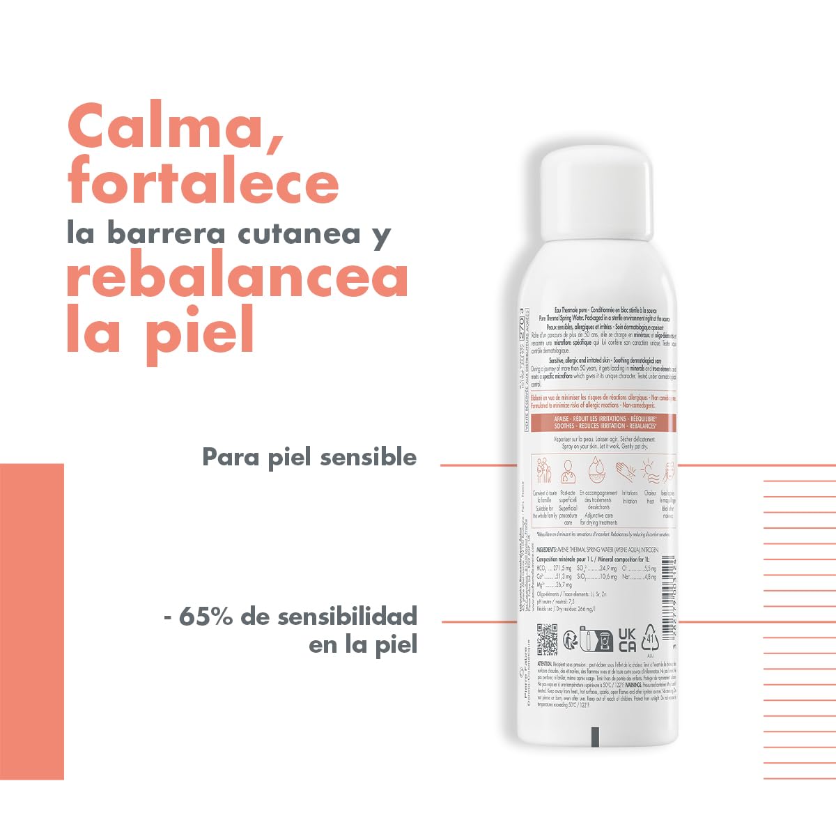 Avène Agua Termal Facial y Corporal en Spray, 150ml