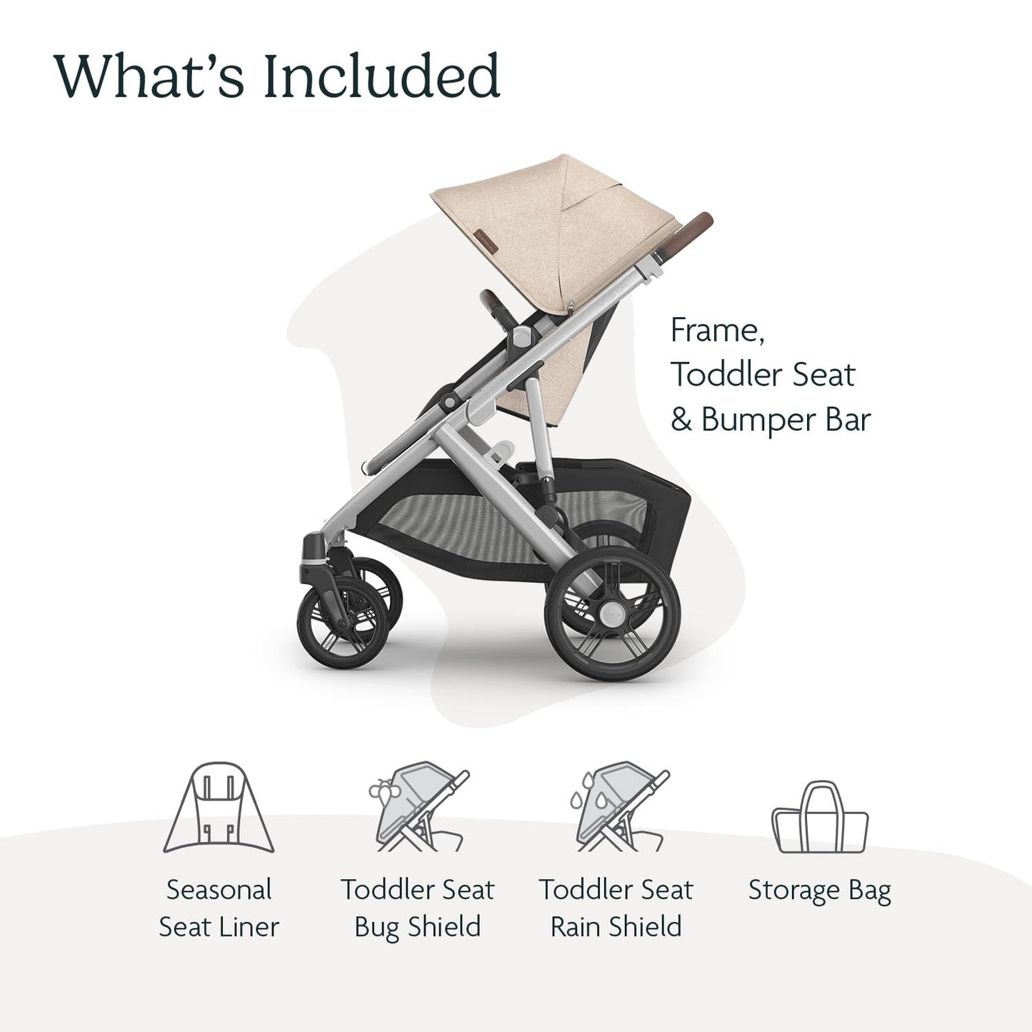 Carriola UPPAbaby Vista V3 Declan Asiento para Niño de Uno a Doble