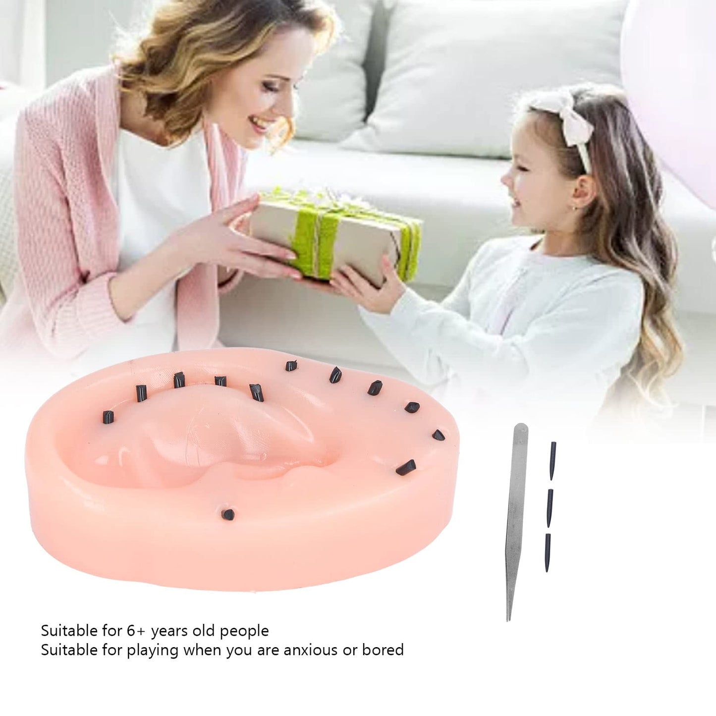 Juguete de Popper de Espinillas de Oreja Novedoso, Juguete Removedor de Espinillas para Aliviar el Estrés, Espinillas Divertidas Que Hacen Estallar, Juguete para Hacer Estallar Espinillas