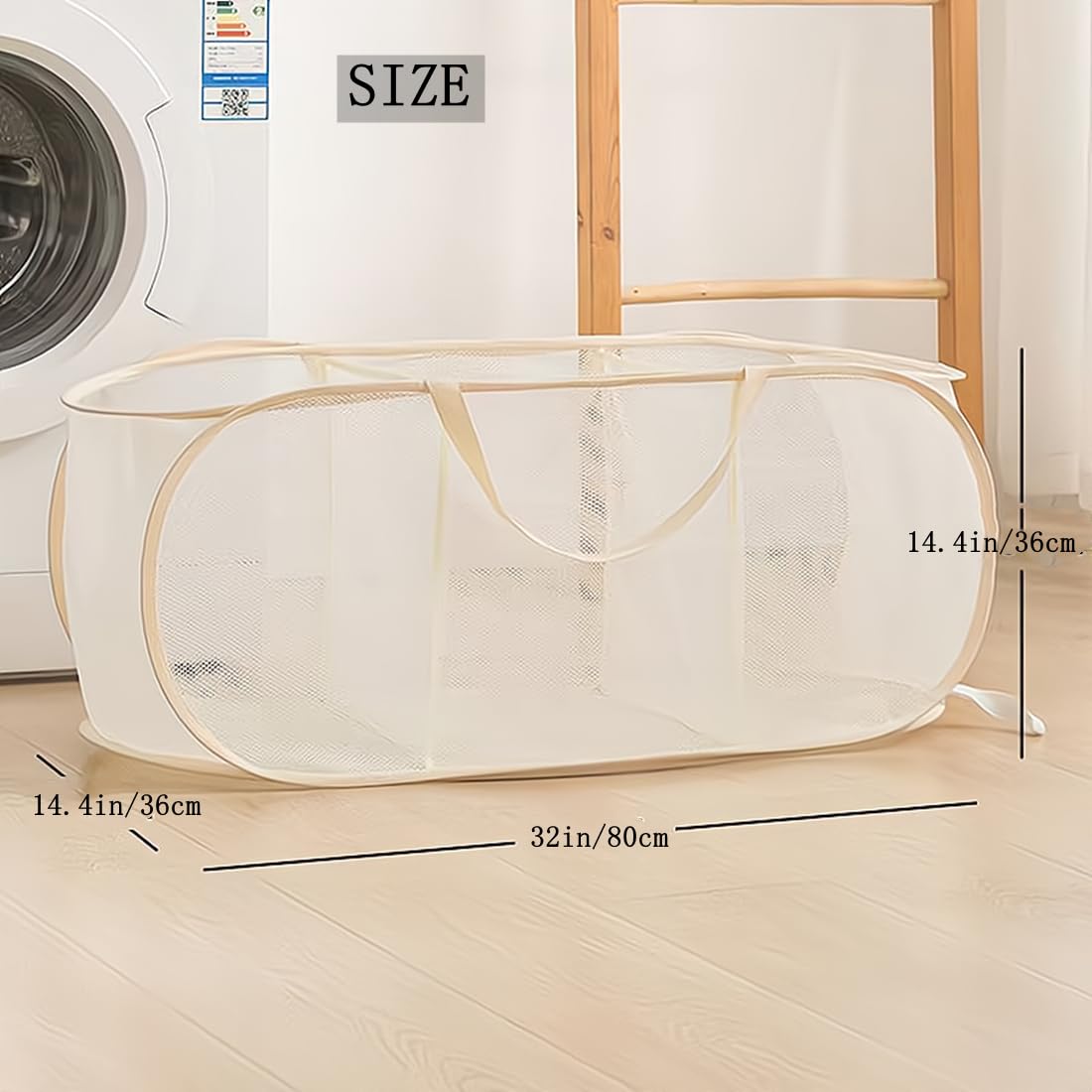 BEENIFIC - Cofre de almacenamiento grande para juguetes, organizador de almacenamiento de animales de peluche, cesta de juguetes para niños, niñas (beige)