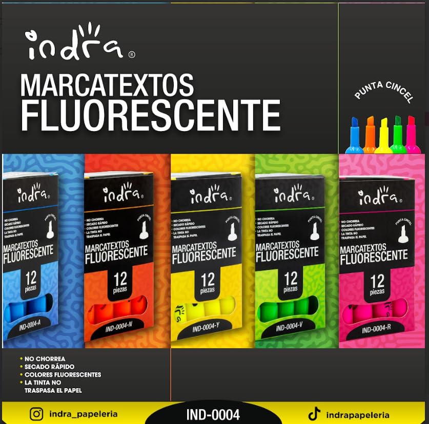 IND-0004-Y 12 MARCATEXTOS AMARILLOS