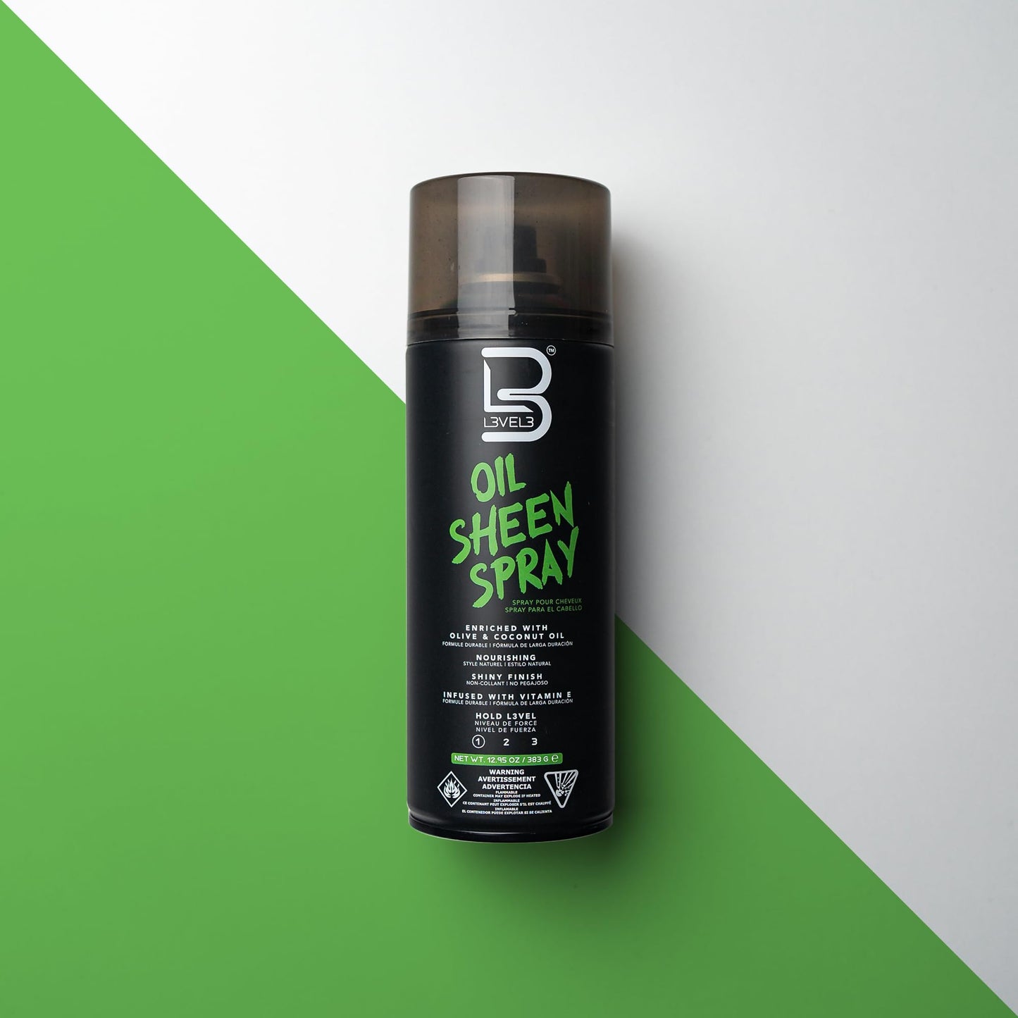 Spray de Brillo para el Cabello L3VEL3 12.95 oz para Hombre