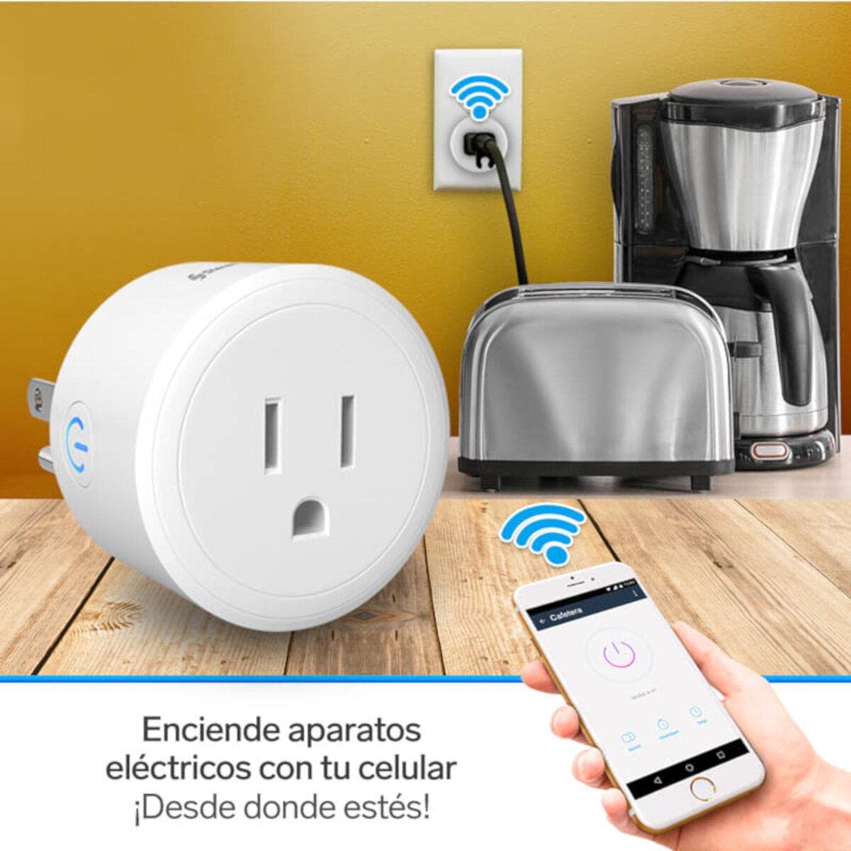 Adaptador Inteligente Steren Wi-Fi 3 Contactos SHOME-100/3