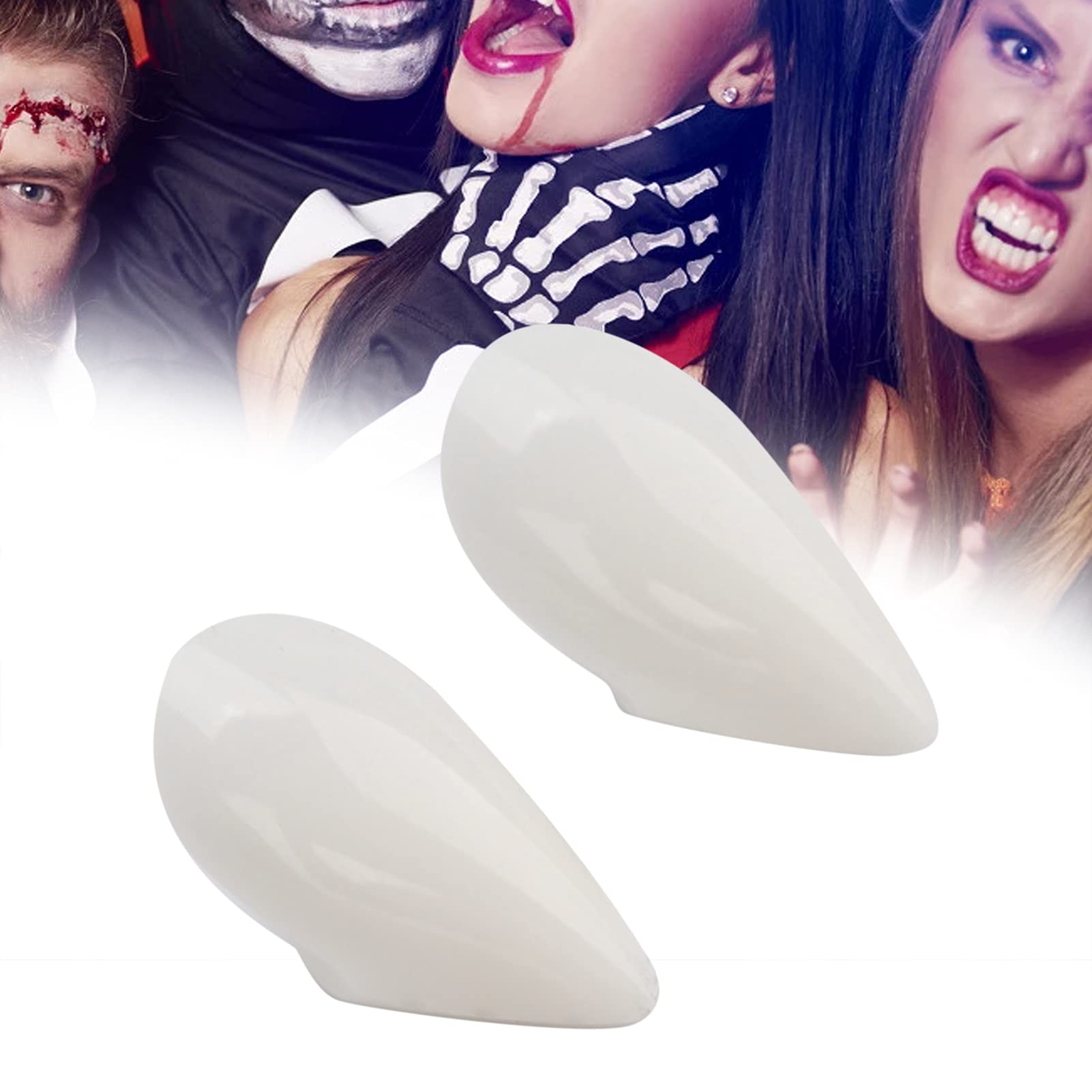 Colmillos de Vampiro para Disfraz de Zombi en Cosplay para Hombre 15 mm