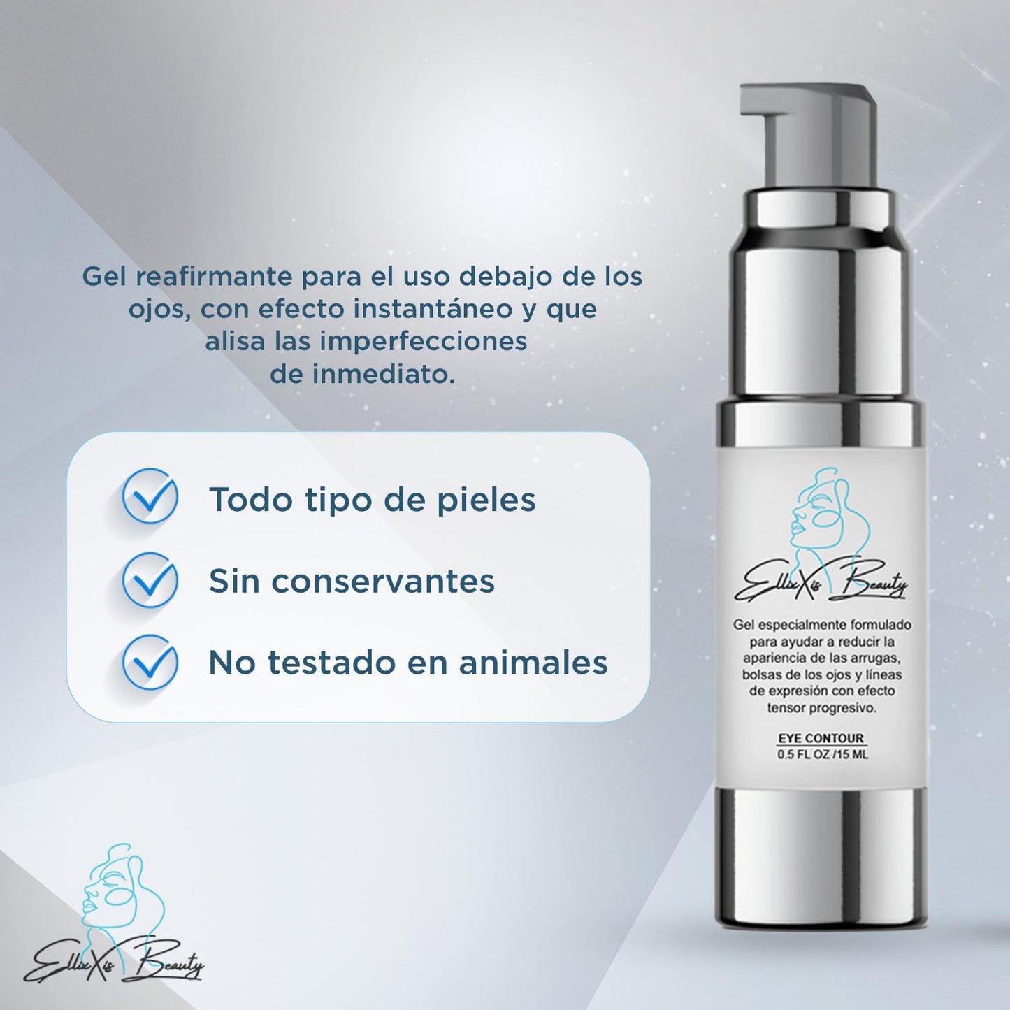 Suero Facial Ellixxis Beauty Reduce líneas de expresión y bolsas en los ojos con efecto Tensor