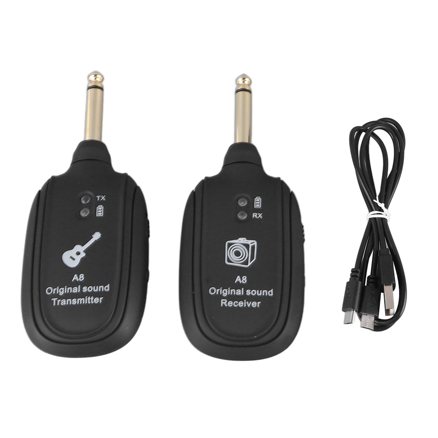 Inalámbrico de Guitarra, Transmisión Inalámbrica de Guitarra de Audio de Guitarra Eléctrica Conjunto de Transmisor y Receptor Inalámbrico