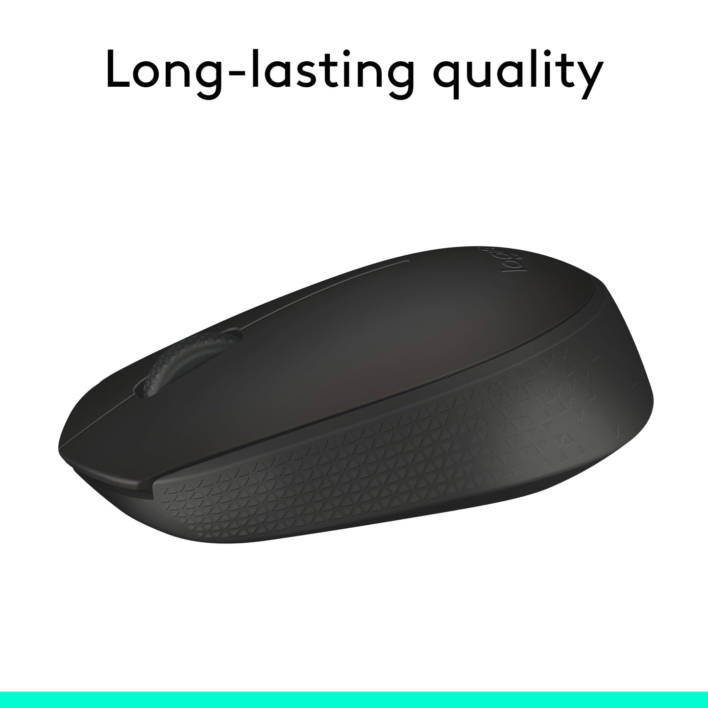Logitech M170 Mouse Inalámbrico, con tecnología 2,4 GHZ, batería de hasta 12 Meses con modo ahorro, Receptor USB, Cursor y Desplazamiento Preciso, Compatible con Windows, Mac y Chrome - Negro
