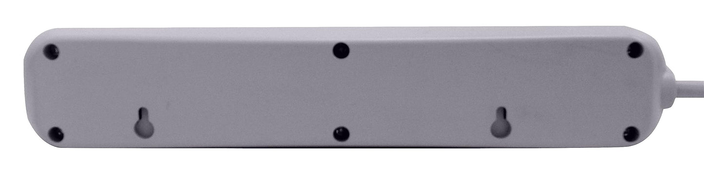 Koblenz Supresor de Picos, Multicontacto, 6 Contactos Caseros, 480 Joules de Protección, Oficina y Hogar, Carga y Protege Computadoras, Celulares, Bocinas, Cable de 45 cm (SS-480 C)