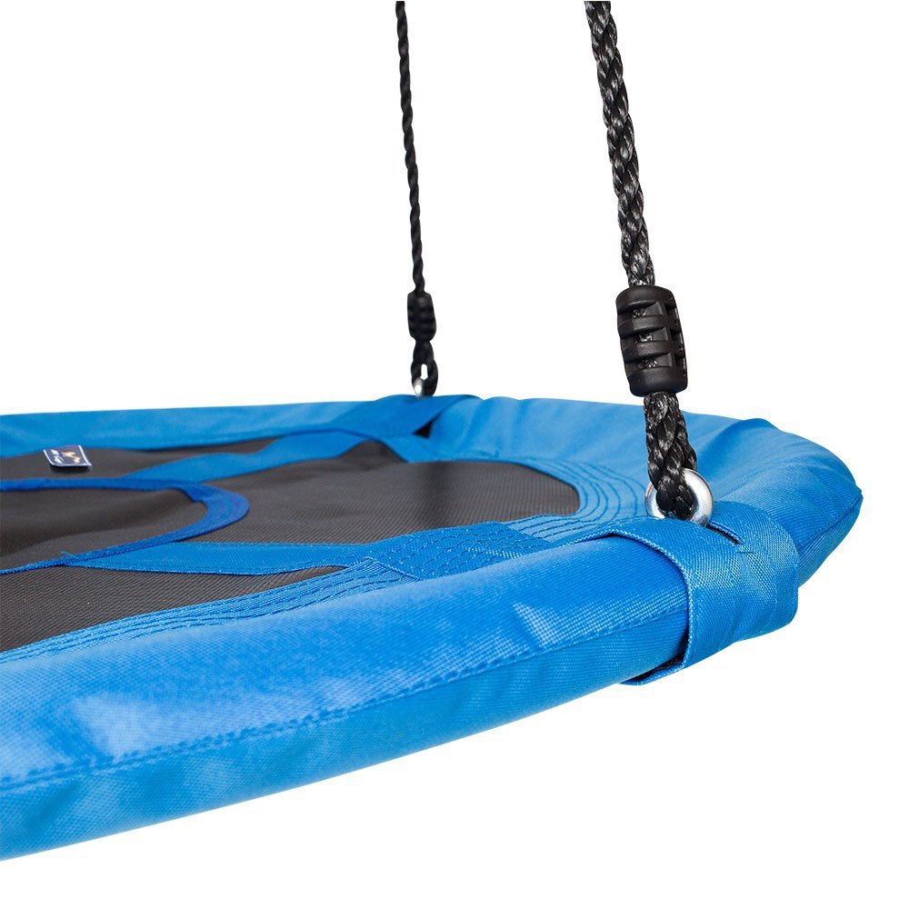 Disc - Juego de asiento de cuerda gigante para colgar en árbol, resistente, fácil de configurar para niños, adultos, exteriores, patio, jardín, 40 pulgadas/24 pulgadas