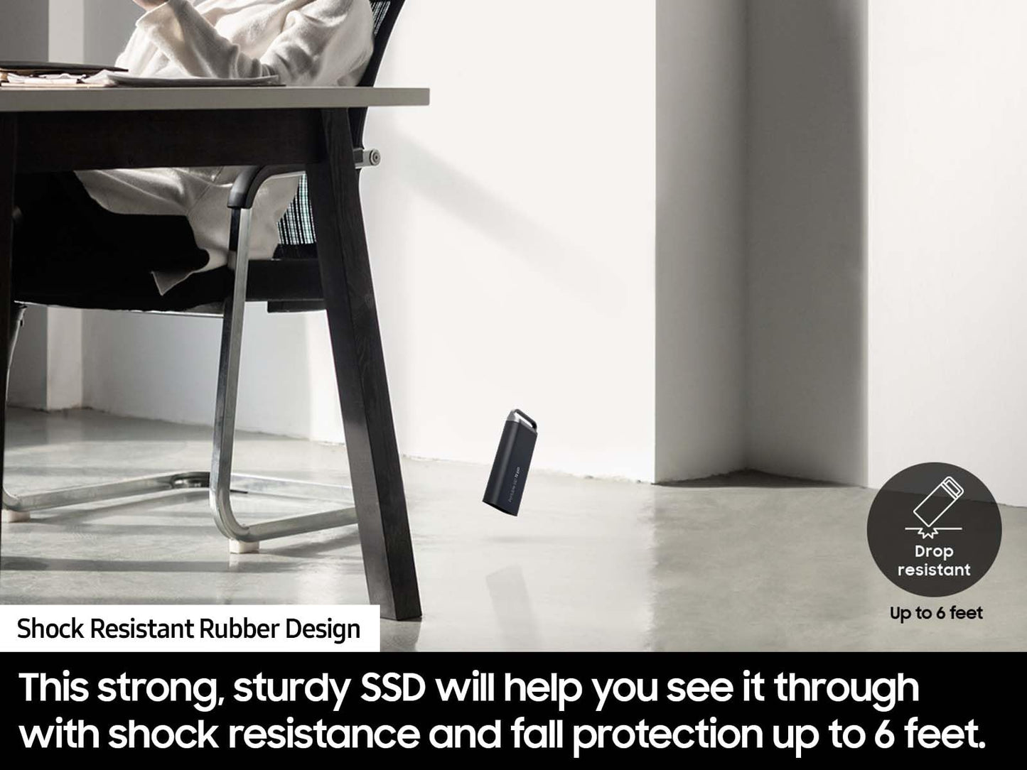 Disco Estado Sólido Samsung T5 EVO 8 TB USB 3.2 Gen 1 Negro para Juegos y Creación de Contenido
