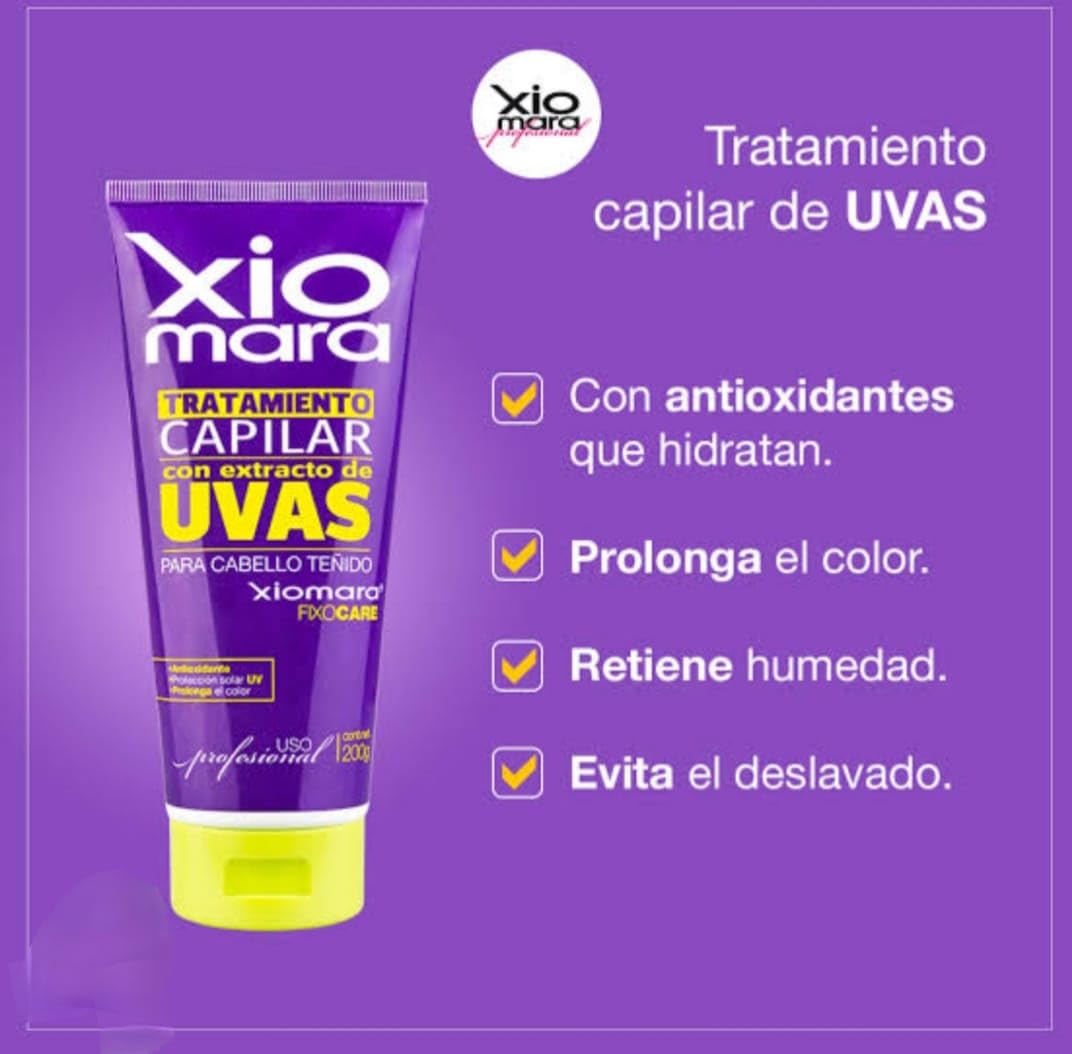 Tratamiento Capilar Xiomara Uva para Cabello Teñido Unisex