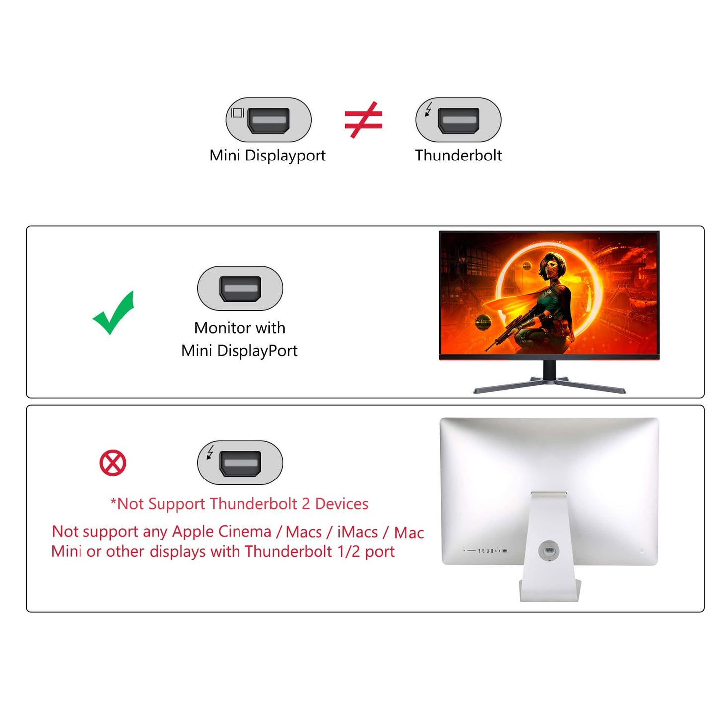Adaptador USB C a Mini DisplayPort 4K a 60Hz con Puerto de Carga PD de 65 W y 2 Puertos USB 2.0