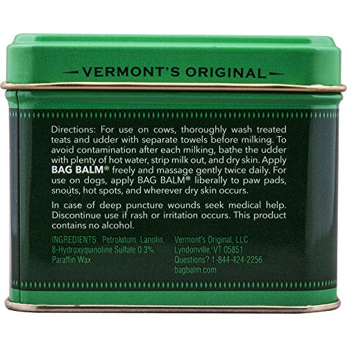 Ungüento Bag Balm Vermont's Original Lanolina 8 oz piel suave