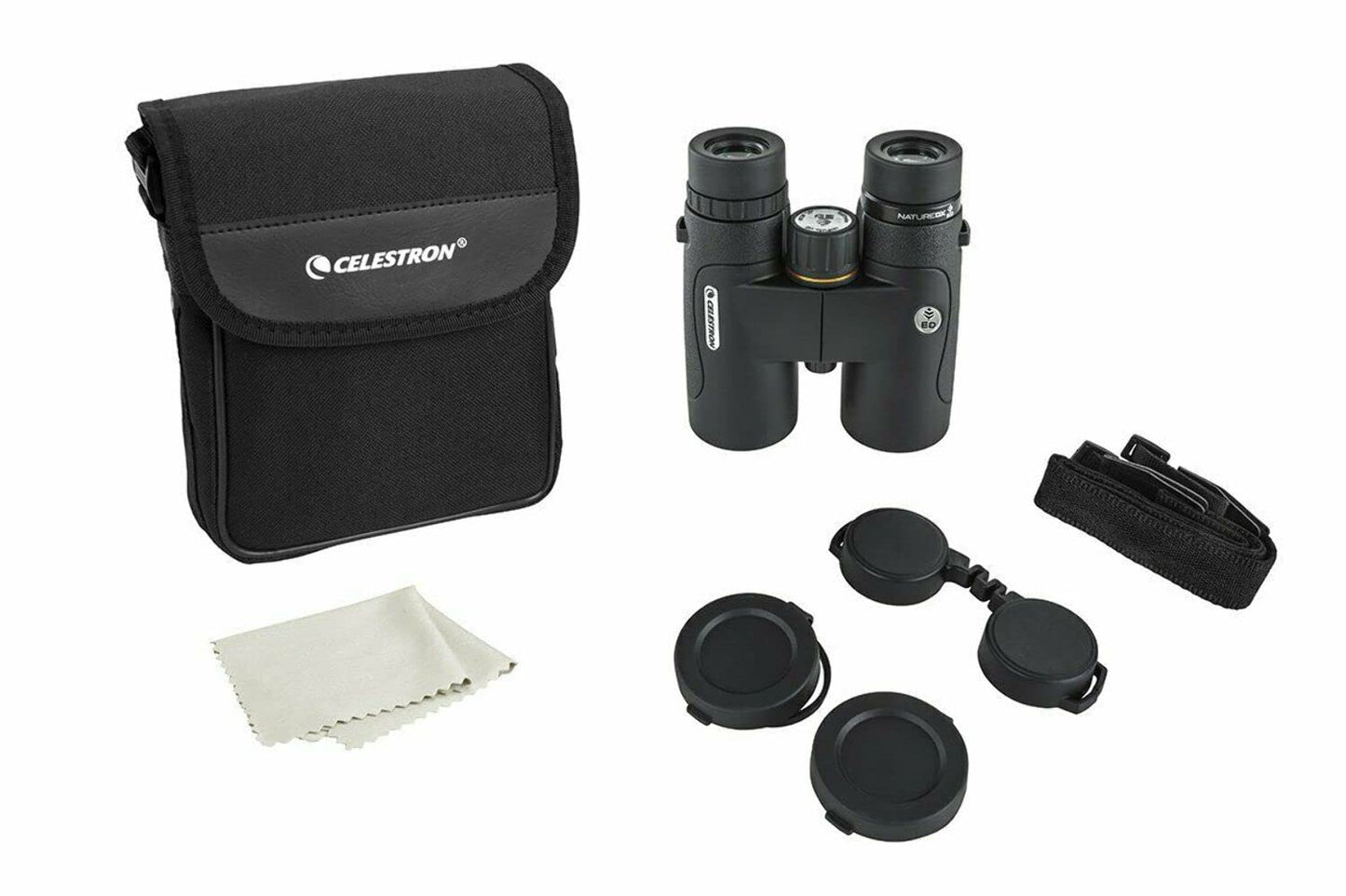 Celestron Naturaleza DX ED 8x42 Premium Binoculares – Binoculares para Exteriores y observación de Aves – Totalmente de Revestimiento múltiple con prismas BaK-4 – Blindados de Goma