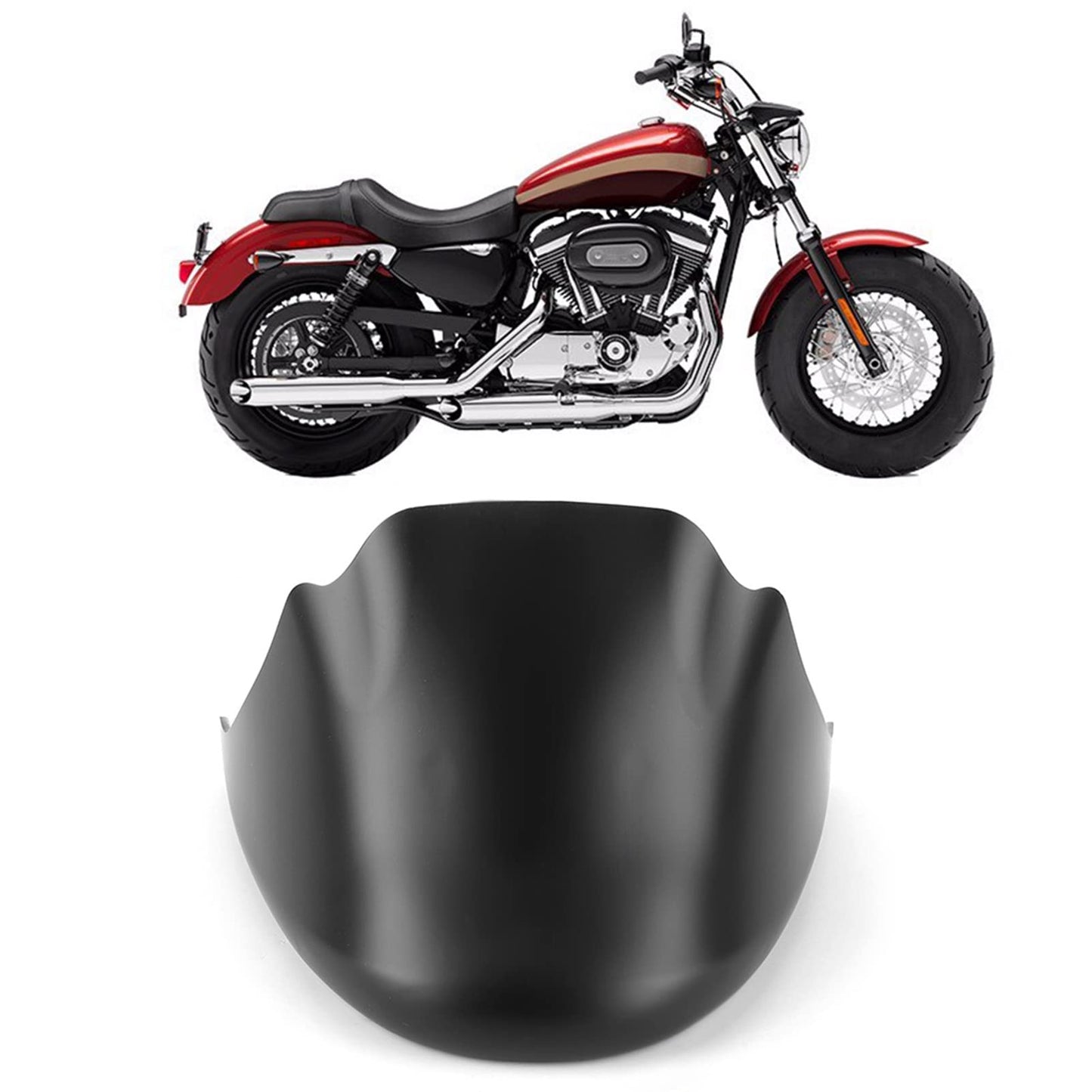 Alerón Delantero Acouto Negro para Carenado de Motocicleta 883
