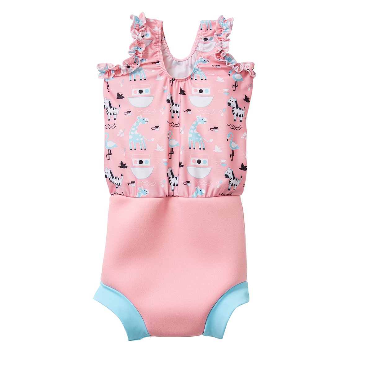 Splash About Girl's Happy Nappy Swim Diaper Swimsuits (Nina's Ark, 2-3 Years)