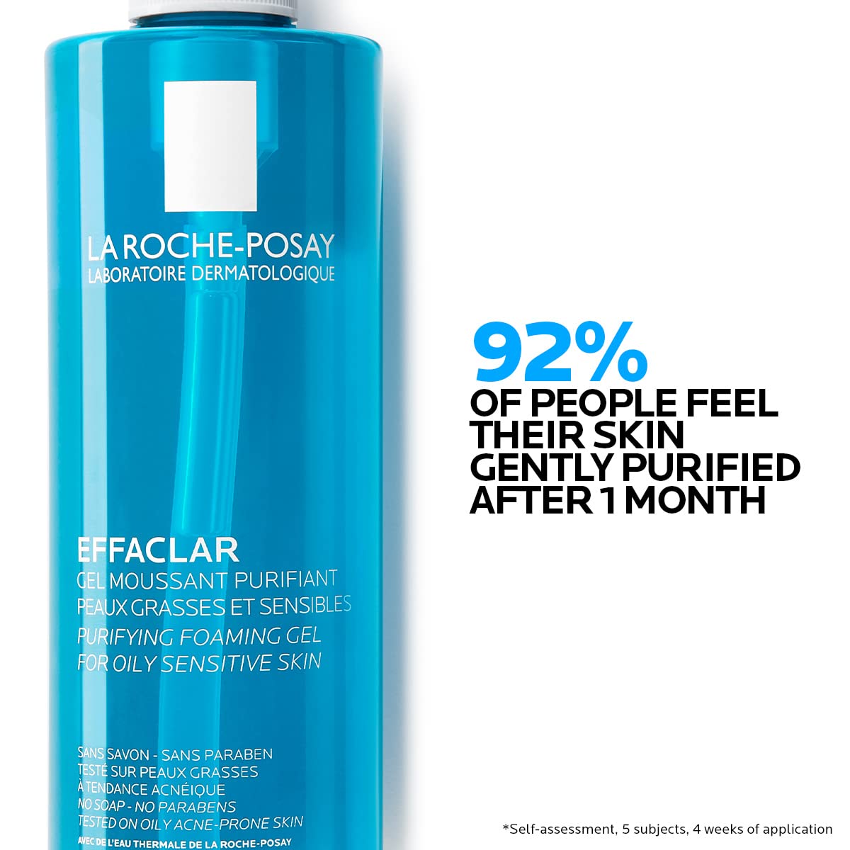 La Roche Posay Effaclar Mat Crema Facial Matificante para Piel Grasa, 40 ml + Effaclar Gel Purificante Gel Limpiador Facial para Piel Grasa, 400 ml