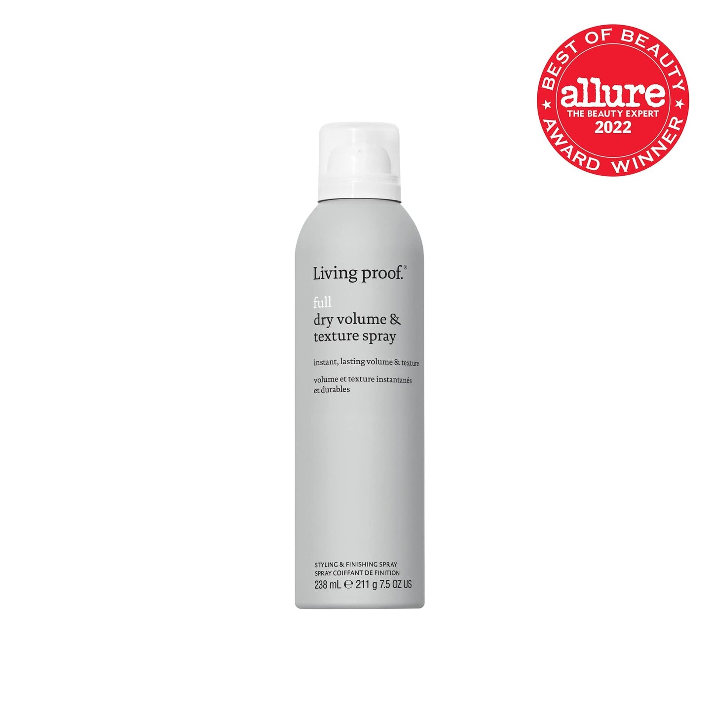 Living Proof Volumen y textura completamente secos de Living Proof para unisex, spray para el cabello de 7.5 oz