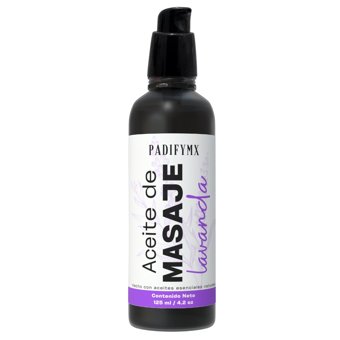 Aceite para Masaje Padifymx Lavanda Antiestrés y Aromaterapia Corporal