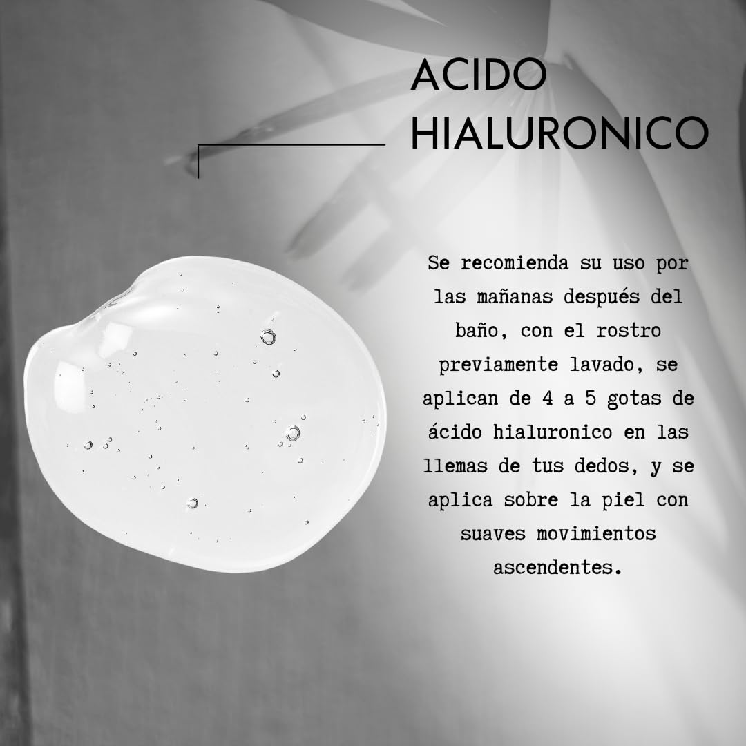 Sérum Ácido Hialurónico 1% 30ml: Potente Hidratación para Rostro y Ojos. Fórmula No Grasa y de Absorción Rápida para Día y Noche. ¡Luce una Piel Radiante!