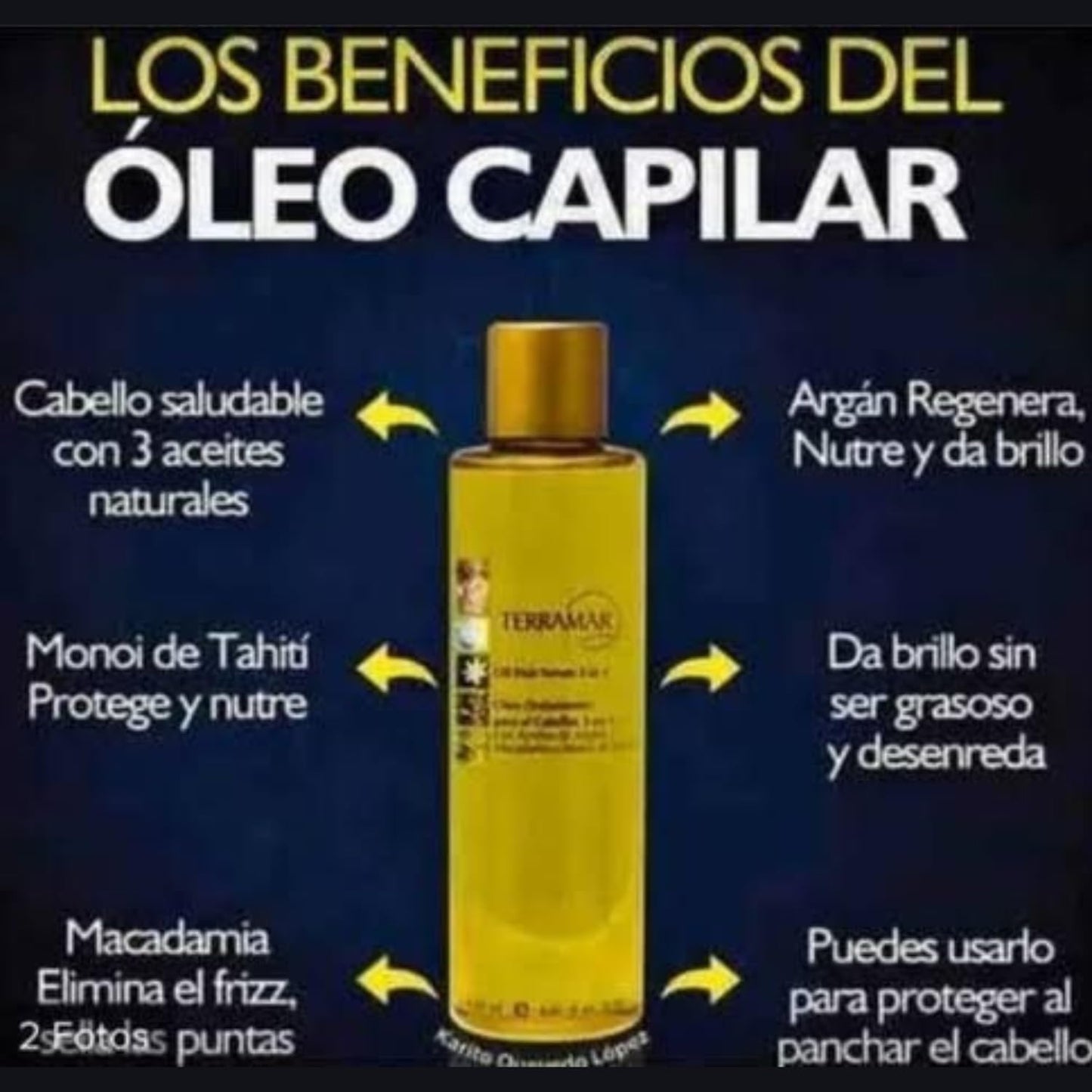 Aceite Orgánico Nutritivo para Cabello Saludable y Brillante