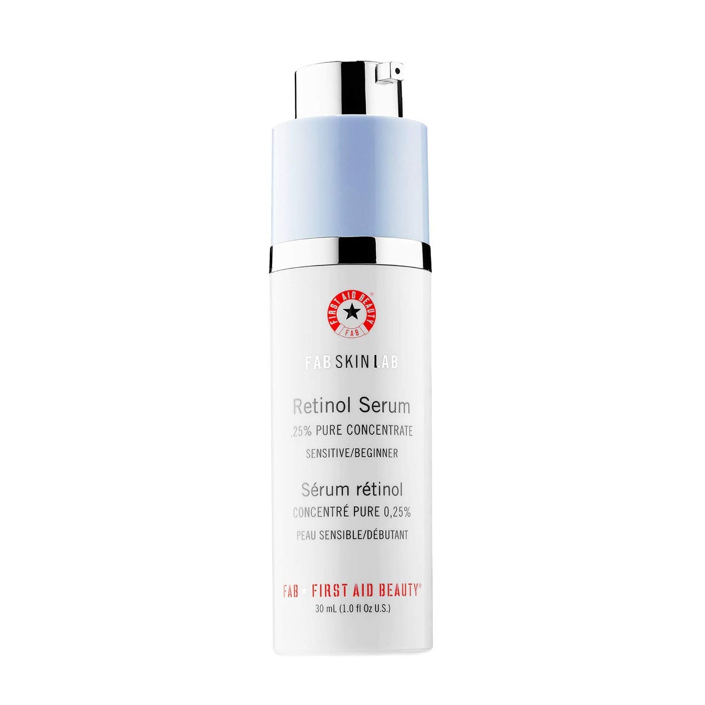 First Aid Beauty FAB Skin Lab Retinol Serum 0.25% Pure Concentrate, 1 oz