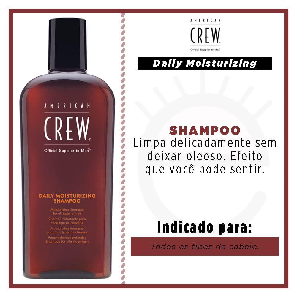American Crew Daily Moisturizing Shampoo, 8.4 Ounce