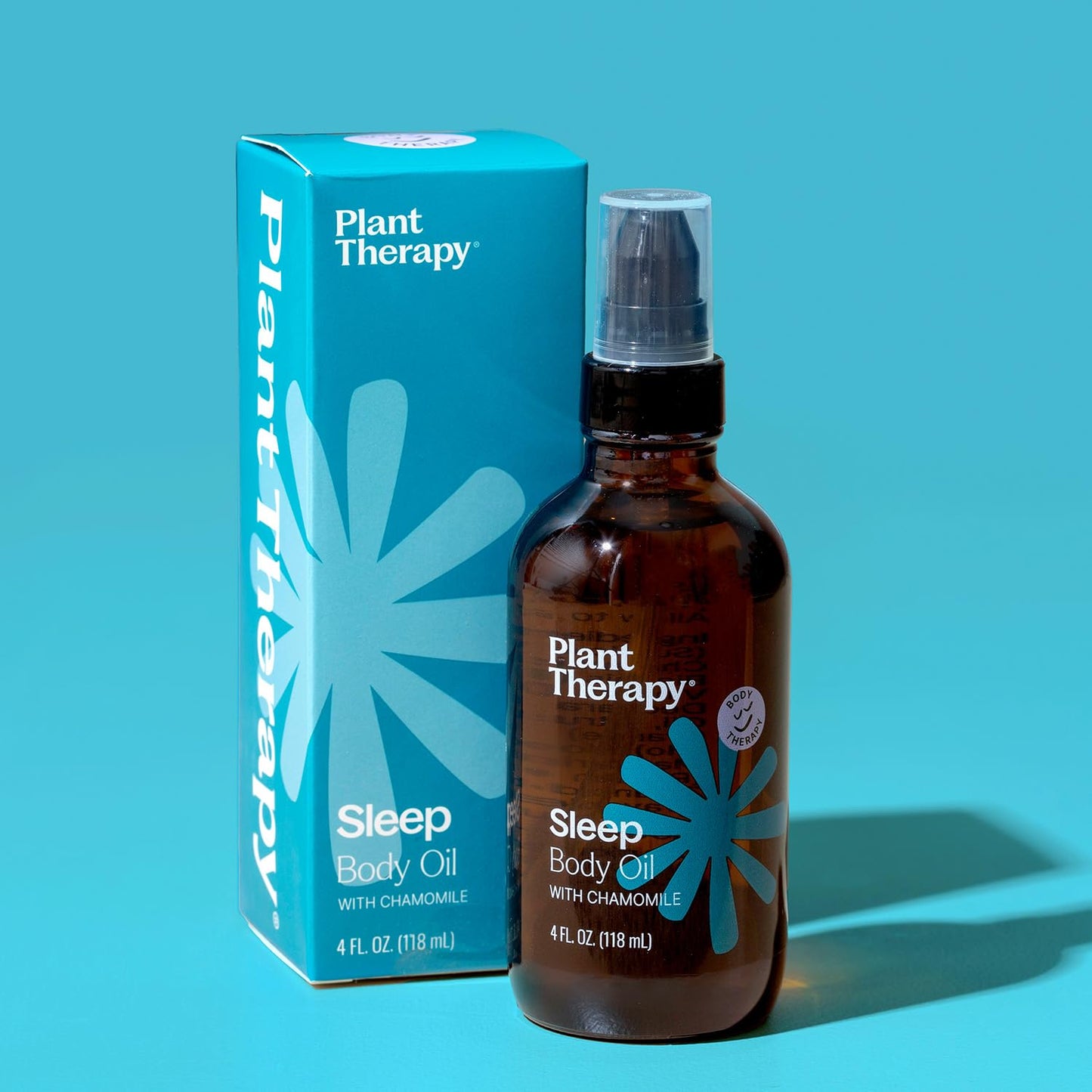 Plant Therapy Aceite corporal para dormir con manzanilla de 4 onzas promueve una buena noche de descanso, calma una mente y cuerpo inquietos, suaviza y nutre la piel