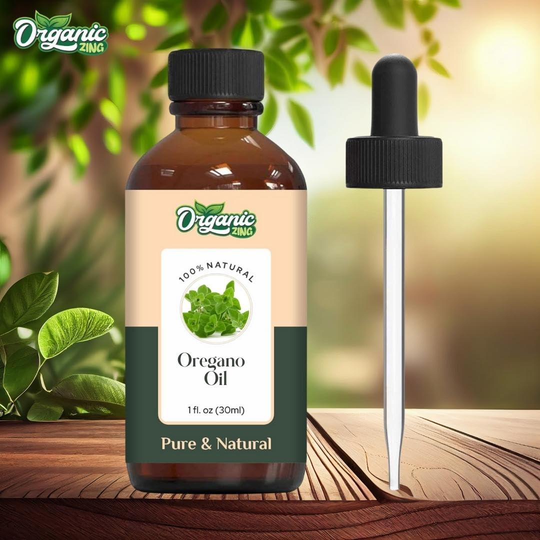 Organic Zing Oregano Essential Oil Pure & Natural for Skin care, Hair care, Body Care - 30ml