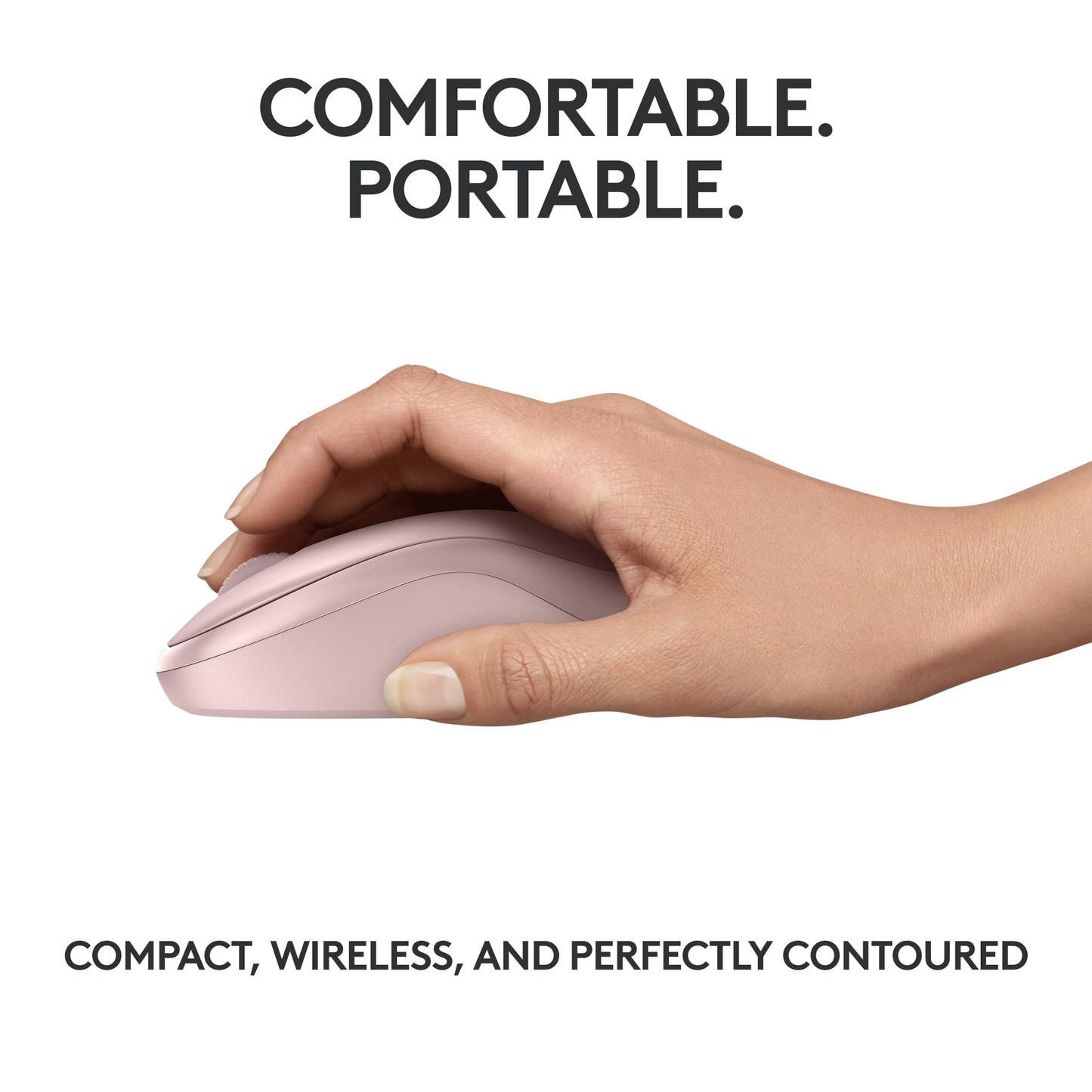 Logitech Mouse Bluetooth silencioso M240, inalámbrico, Compacto, portátil, Seguimiento Suave, batería 18 Meses, Windows, macOS, ChromeOS, Compatible con PC, Mac, laptops, Tablets - Rosa