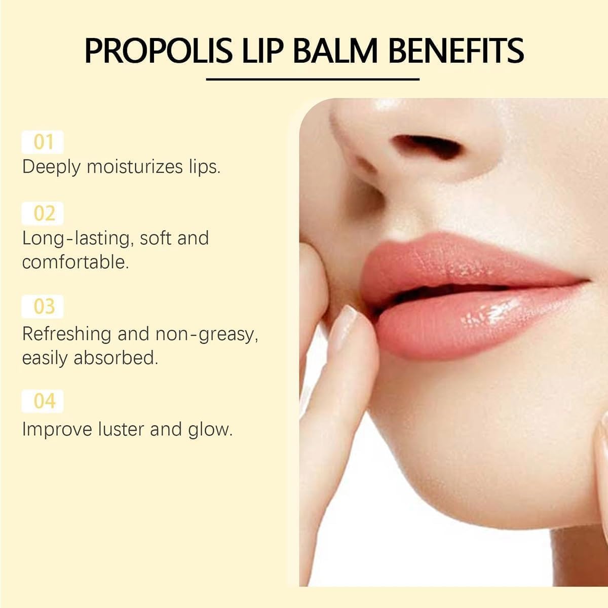 Propolis Lip Butter with Hydrating Overnight Balm & Mask - Long-lasting Moisture and Gentle Exfoliation - 15g/0.53fl.oz, Pack of 1 - Most Gifts