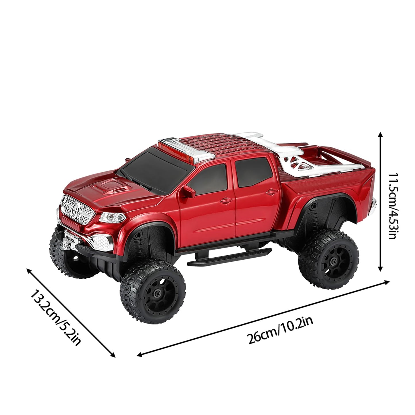 WSTER WS-X65 - Altavoz Bluetooth para camioneta todoterreno, color rojo