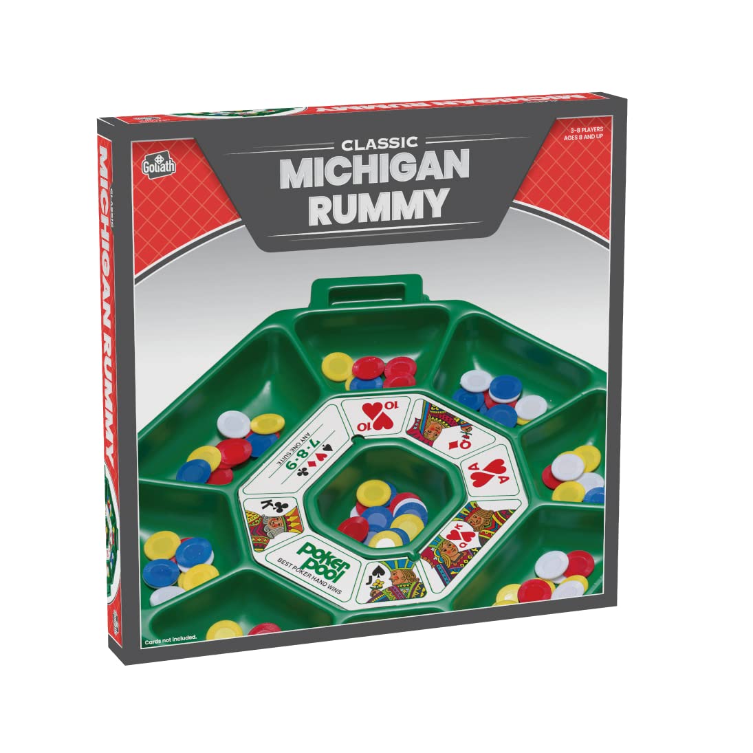 Goliath Michigan Rummy - La Mezcla Perfecta de Rummy y póker para una Experiencia de Juego Completamente Nueva (Exclusiva de Amazon)