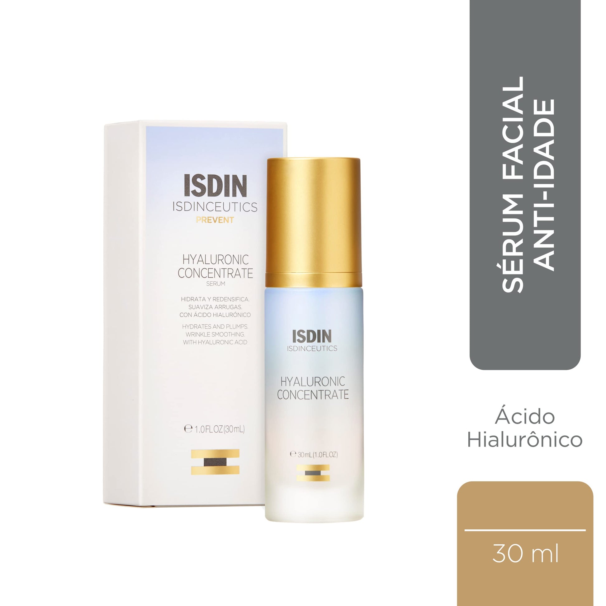 Isdinceutics Crema de día A.G.E. Reverse Day 50 ml + ceutics hyaluronic concentrate, serum facial ligero y ultrahidratante, con acido hialuronico - 30ml