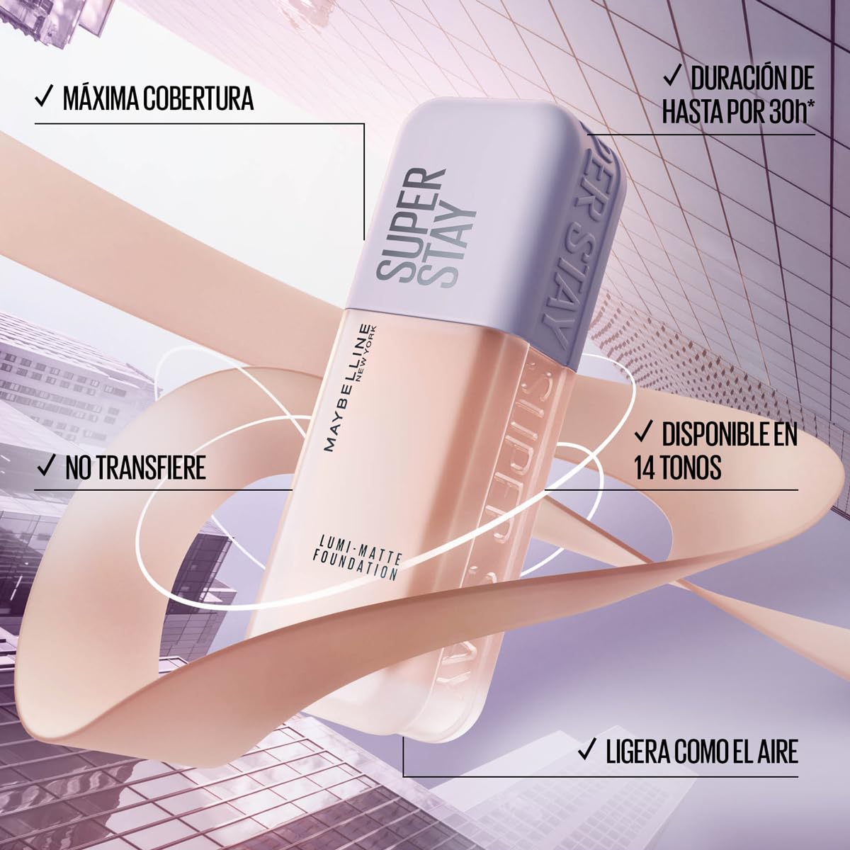 Base de maquillaje Superstay Lumi Matte 220 de Maybelline NY