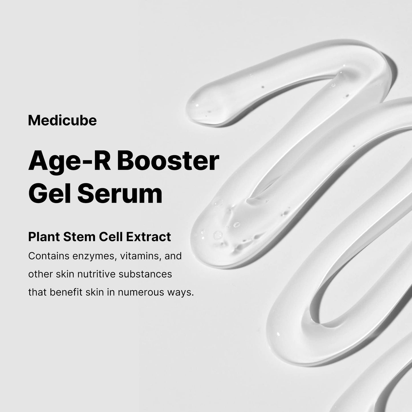 Medicube Suero En Gel Age-R Booster Para Dispositivos De Cuidado De La Piel: Suero Facial Hidratante Y Nutritivo Con Extracto De Células Madre Vegetales, Ácido Hialurón 3,38 Onzas Líquidas (Paquete