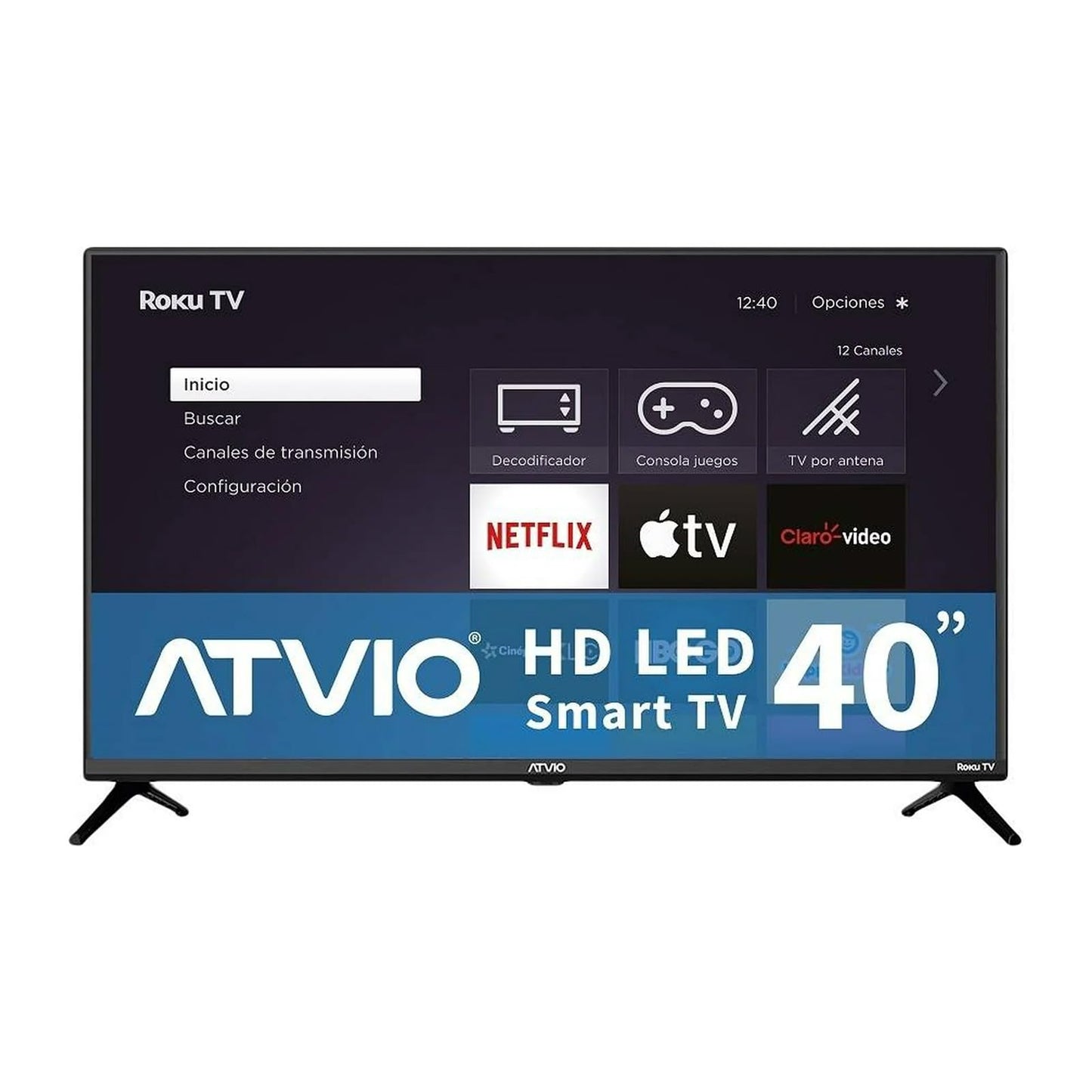 Atvio TV 40 Pulgadas HD Smart TV LED ATV-40HDR