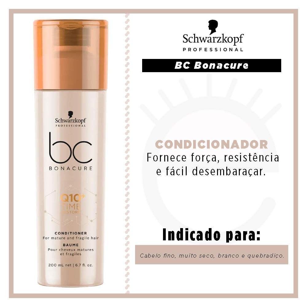 BC BONACURE Q10+ Time Restore Conditioner, 6.76-Ounce