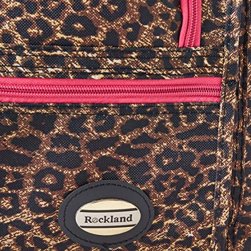 Bolsa de Lona con Ruedas Rockland Rosa Leopardo