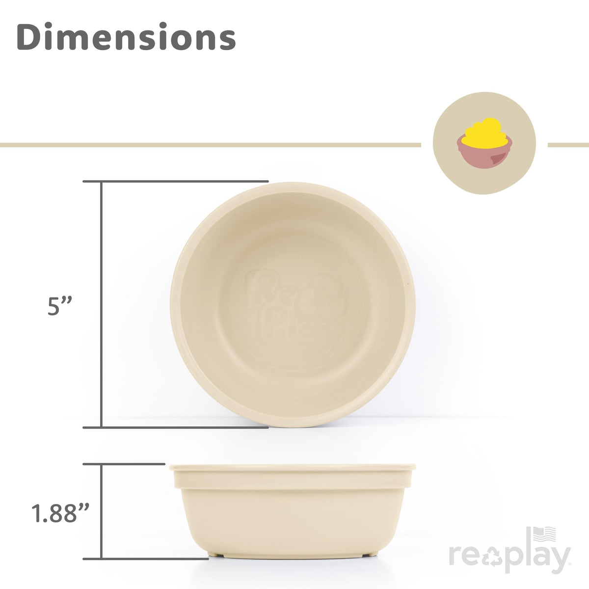 RE-PLAY - Juego de 4 cuencos en rosa del desierto, rubor, salvia y rosa hielo, hechos de jarras de leche recicladas pesadas y respetuosas con el medio ambiente, prácticamente indestructibles, sin BPA, rosas del desierto +