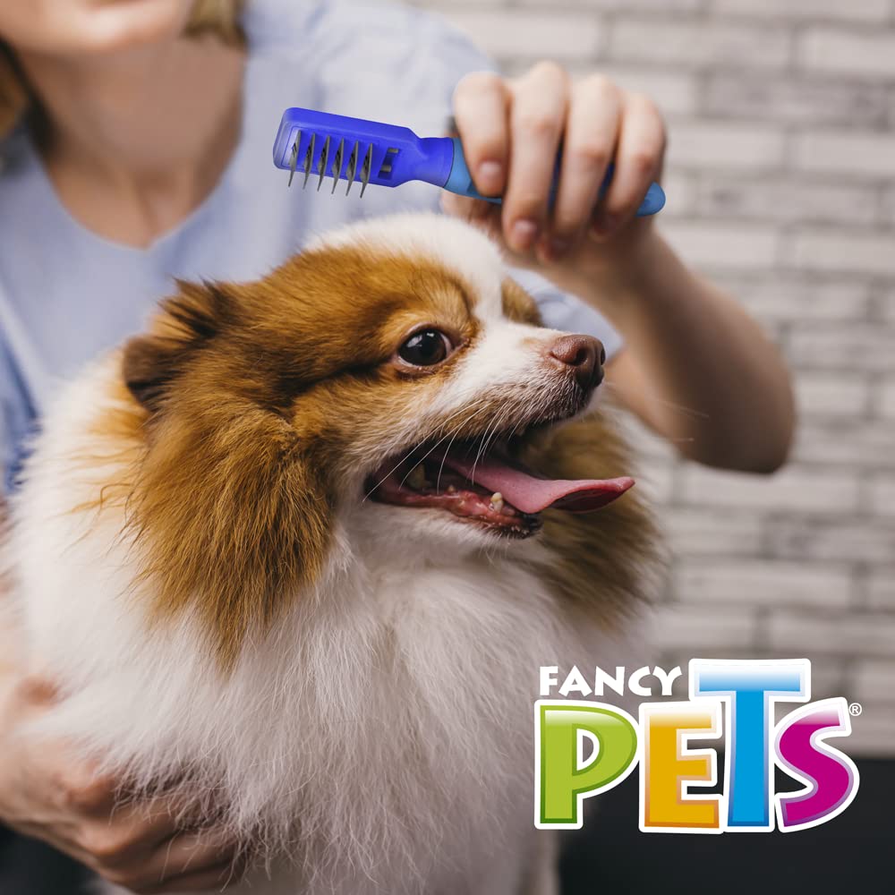 Fancy Pets Peine Rompenudos Curvo para Perro con 6 Navajas Cortas