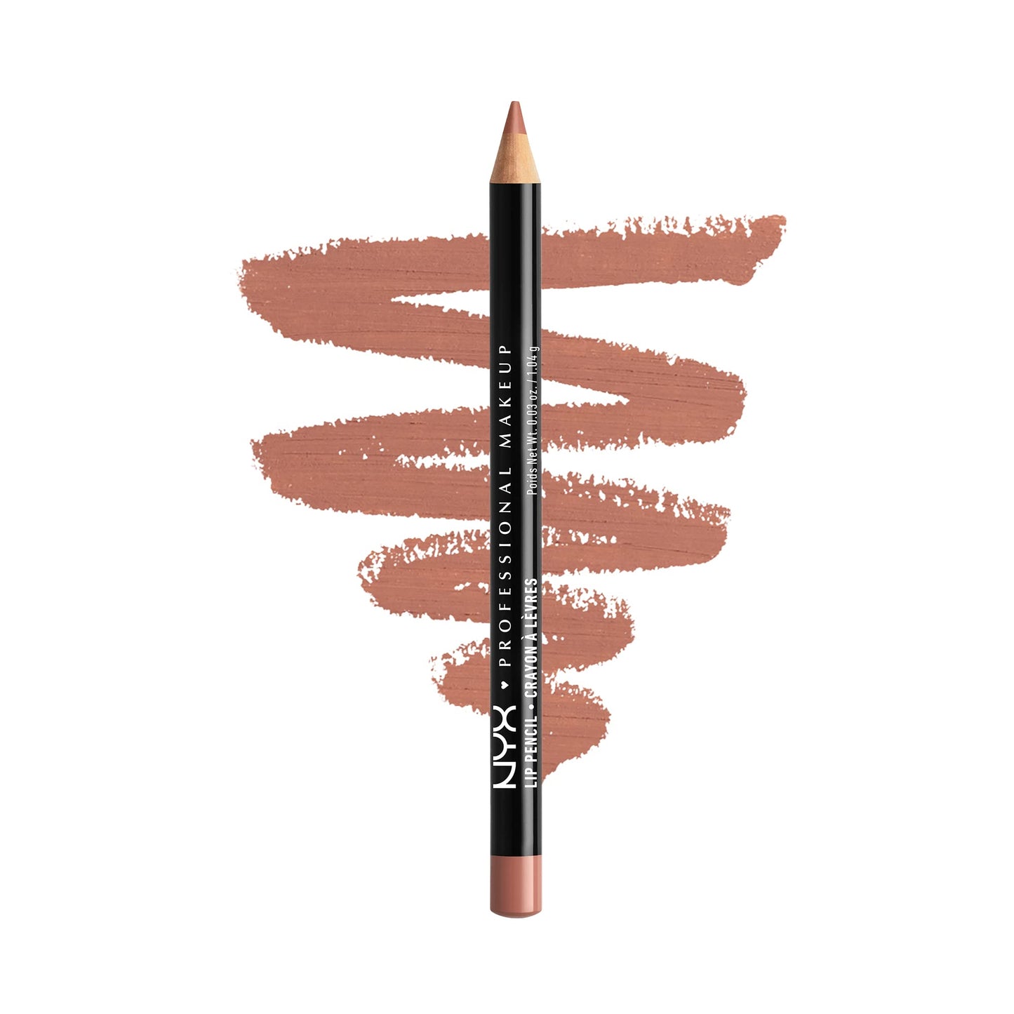 NYX PROFESSIONAL MAKEUP The Brow Glue Instant Brow Styler + Lápiz labial fino, Peekaboo Neutral, 0.03 onzas